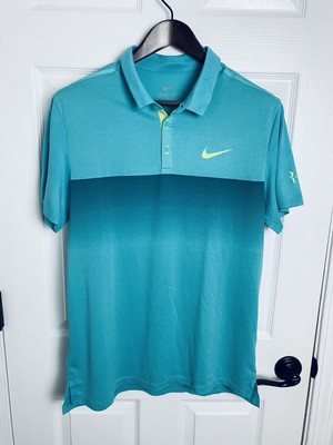 Nike Roger Federer RF 2015 Rome Madrid Polo Tennis Shirt Large