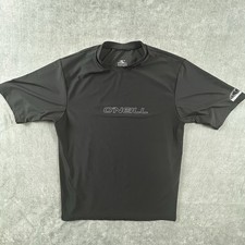 O'Neill Short Sleeve Activewear Slim Fit T-Shirt Mens Medium Black UPF 50