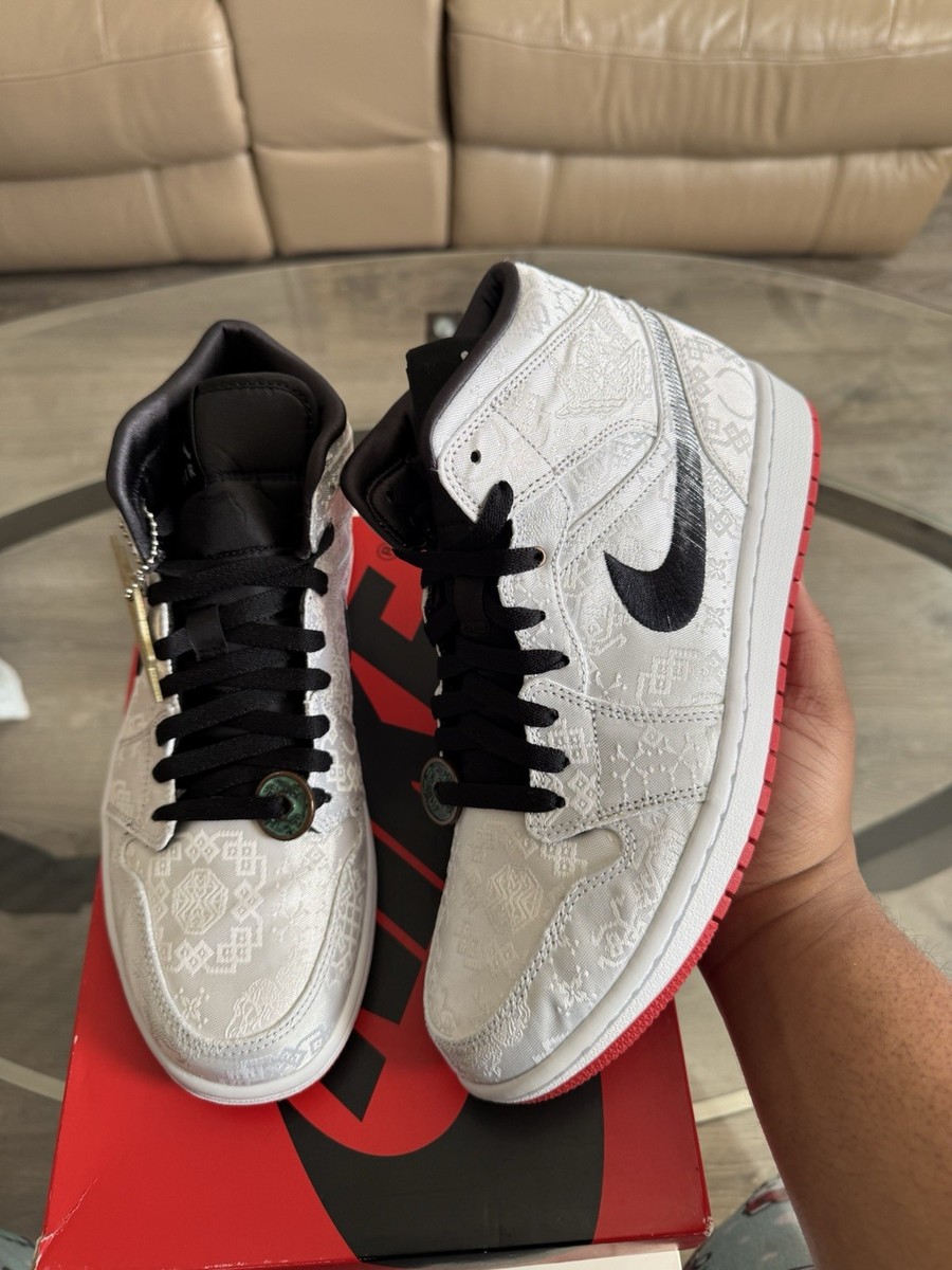 CLOT x Air Jordan 1 Mid Fearless Size 9 Brand New 193655916250| eBay