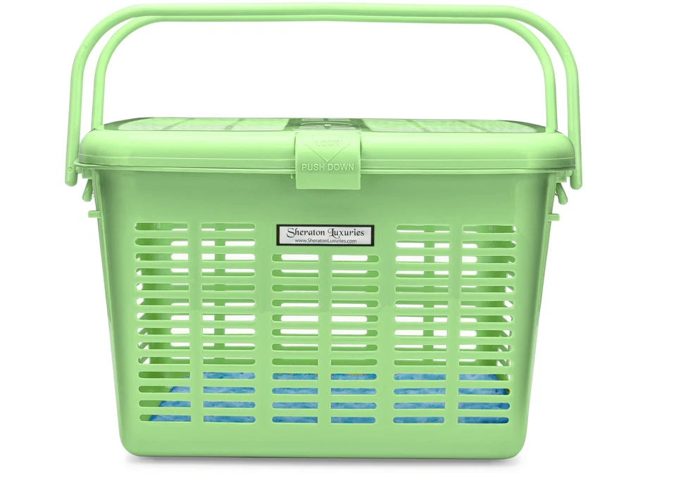 Porta Gatos Verde Personalizado, Carga Superior, Ligero 16x11x10 - Descuento Arañazos Foto 2 de 4