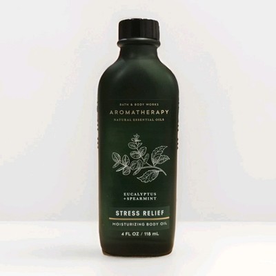 Bath & Body Works Eucalyptus + Spearmint Stress Relief Body Oil  4 FL oz 