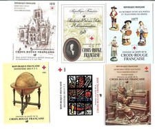 France 1977 Red Cross booklet - fine, ditto 1978-82 [6 books] c£75.75