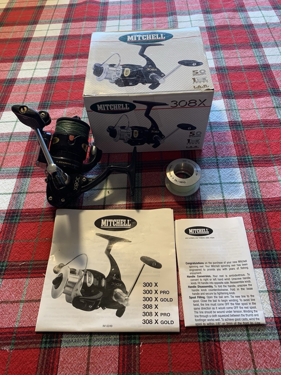 Old Stock Mitchell 308X Open Face Fishing Reel Spinning Reel
