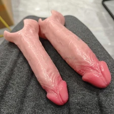 Realistic Male Penis Extension Extender Sheath Sleeve Cock Girth Condom Enhancer