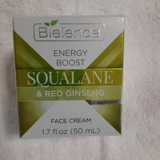 BIELENDA Energy Boost Squalane & Red Ginseng Face Cream 1.7 OZ/50 ML DAY/NIGHT