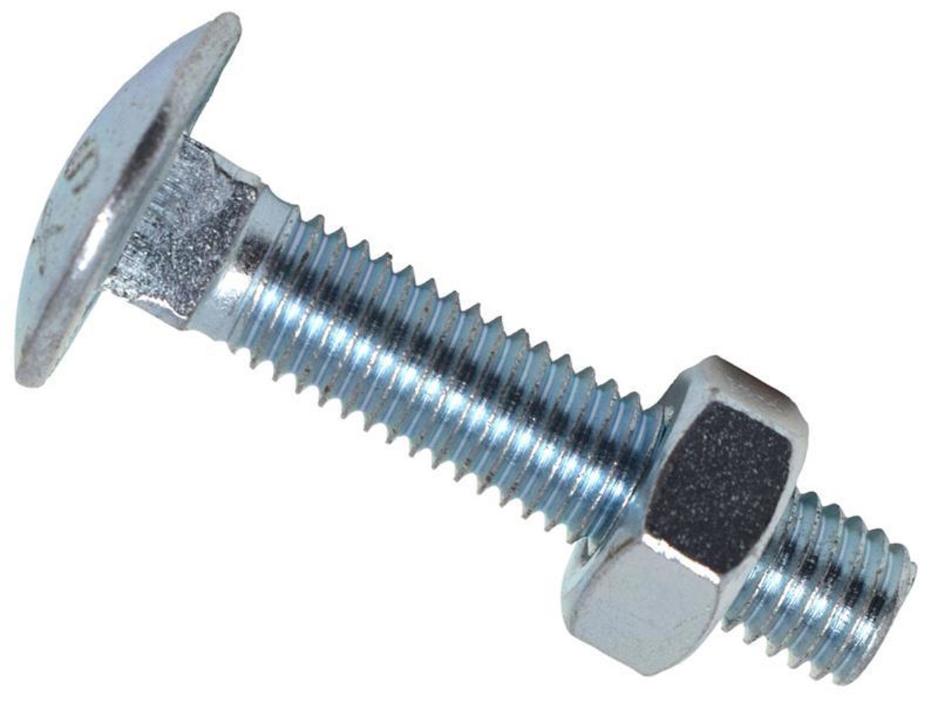 Metalmate Cup Square Hex Bolt & Nut ZP M10 x 50mm Box of 25
