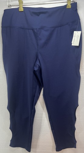 CATO Active Live Well blaue Damen Trainingsstrumpfhose marineblau Größe L Tasche in der Taille
