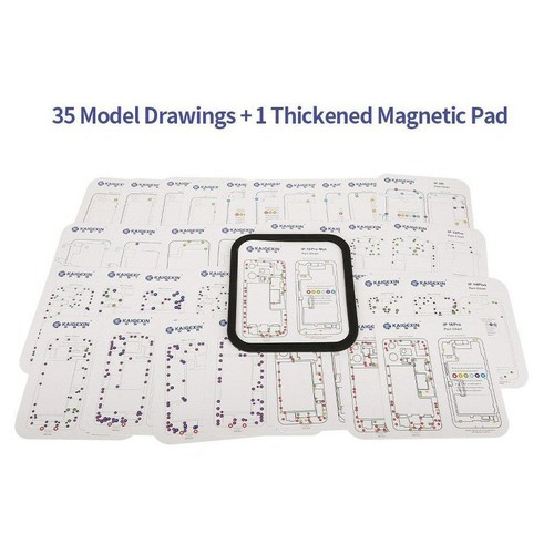 Magnetic Phone Repair Mats 35 Models For iP6 to iP16 Pro Max - Afbeelding 2 van 8