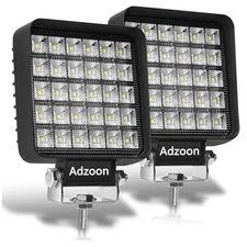 LED Tractor Lights 2 Pcs 4 Inch 12v Flood Light Waterproof Square LED Driving 