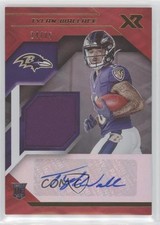 2021 Panini XR Rookie Swatch Auto Red 24/75 Tylan Wallace #RSA-TWA Auto 0q21