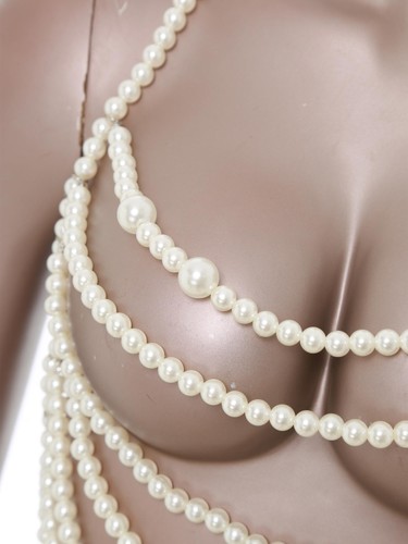 Damen Kette Beachwear Tops Rave BH Party stilvoll Kostüm Club formell Erwachsene - Bild 27 von 51