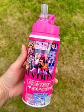 2NDS BOTTLES custom pink water bottle 600ml handmade multiple designs *Read des*