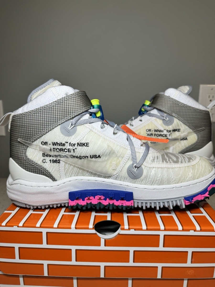 【美品箱付】off-white Nike air force 1 mid 28 Nike Air Force 1 Mid Off-White White | eBay