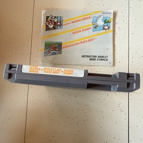 Super Mario Bros. Duck Hunt World Class Track Meet Nintendo NES w/Manual