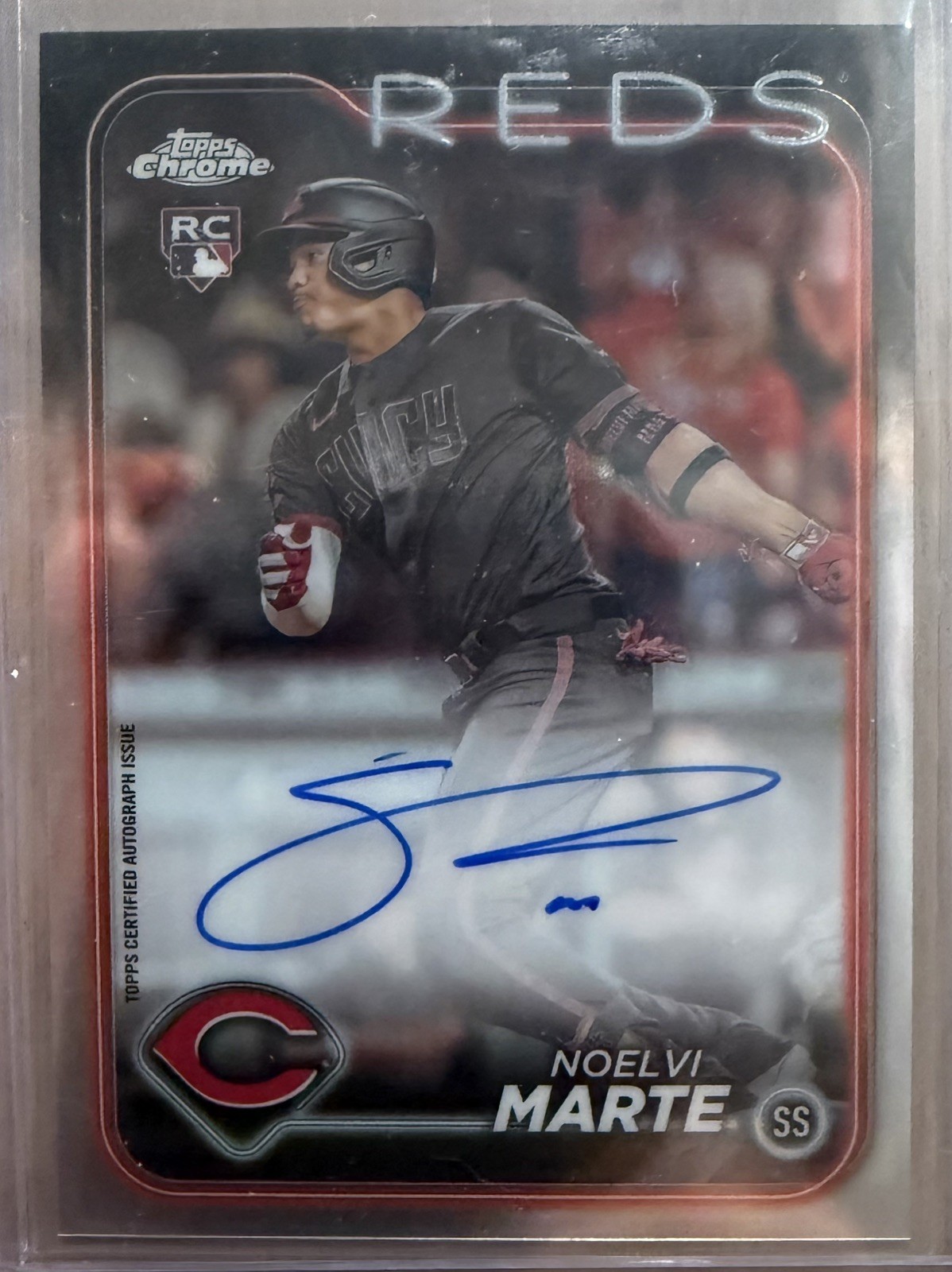 Topps Chrome 2024 Noelvi Marte RC Auto Rookie Autographs RA-NM Cincinnati Reds