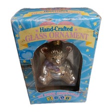 "MY FIRST CHRISTMAS" HAND CRAFTED GLASS ORNAMENT 2000 NIB