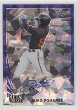 2021 Leaf Metal Draft 1990 Purple Crystals 3/10 Jairo Pomares #LA-JP1 Auto v1x