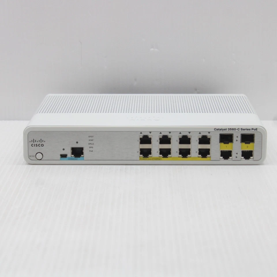 Cisco Catalyst WS C3560C 8PC S IP Layer 2 Base Switch 8x PoE Gigabit Ethernet - Image 2 of 4