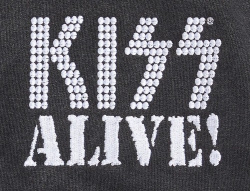 NEW  Men's 2XL  KISS ALIVE!!! Premium, EMBROIDERED Hooded Sweatshirt JACKET - Picture 4 of 6