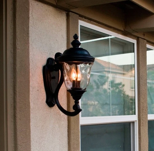 Maxim Carriage House 20" High Upbridge Arm Outdoor Wall Light - Picture 3 of 9