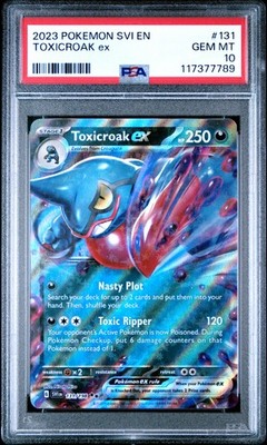 psa10 ポケットモンスター スカーレット』『ポケットモンスター バイオレット 2023 POKEMON SVI EN-SCARLET & VIOLET #131 TOXICROAK EX PSA 10 | eBay