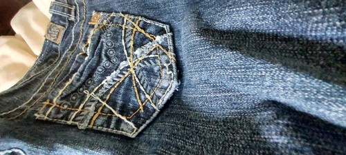 wallflower vintage strech jeans low rise boot size 3 - Picture 5 of 15