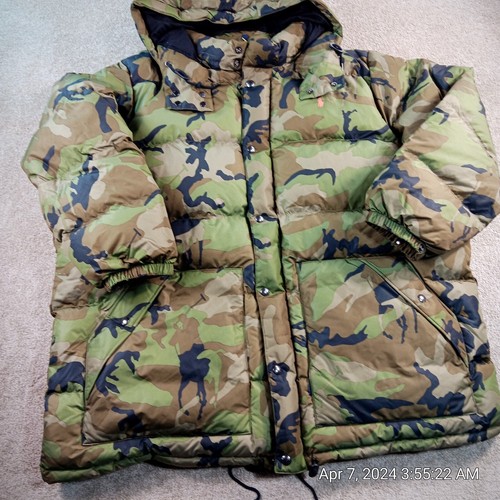  Polo Ralph Lauren Men's Size 4XB Convertible Duke Down Camo 650 Power Jacket  - Foto 1 di 16