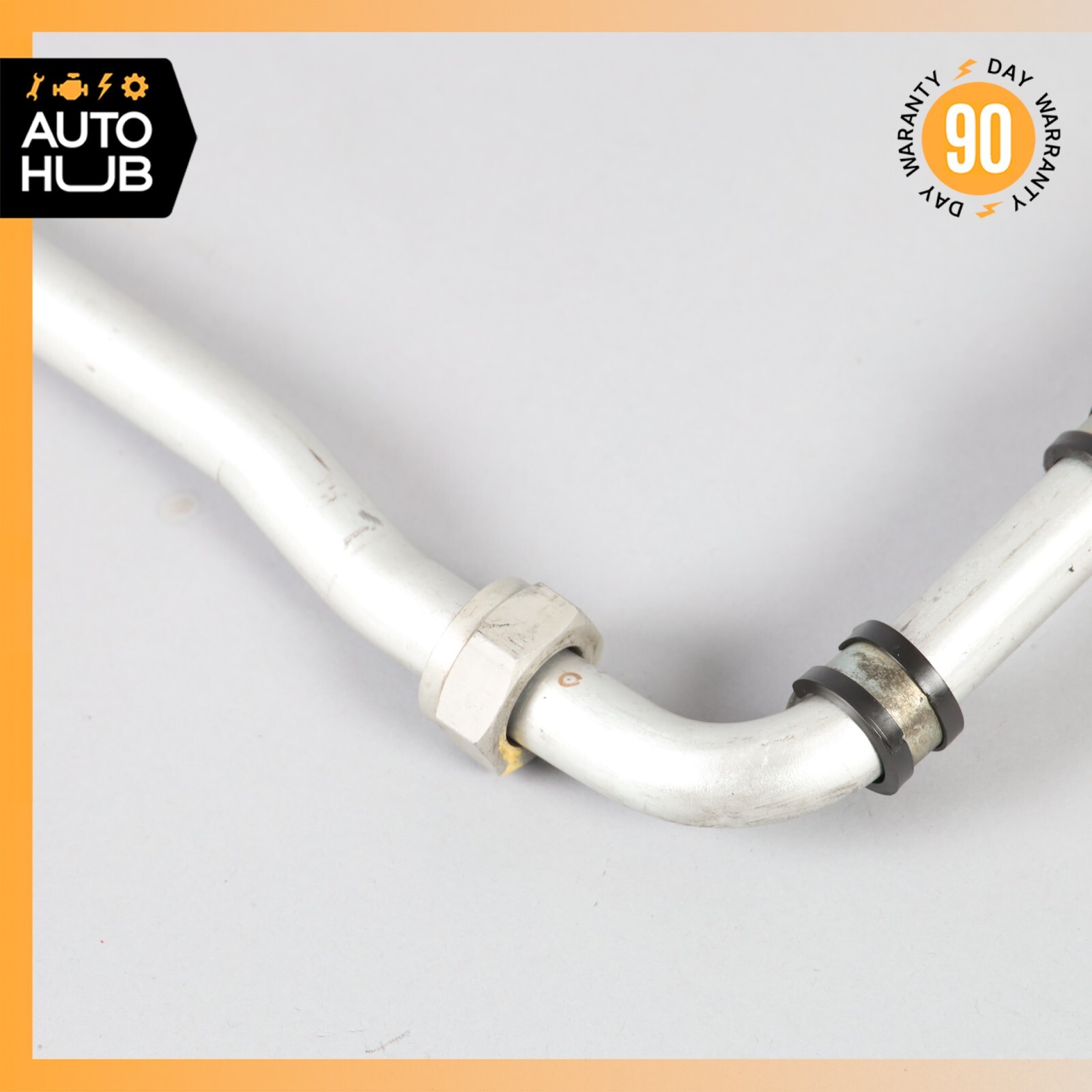 05-07 Maserati Quattroporte M139 F1 Engine Heat Exchanger Oil Feed Line OEM