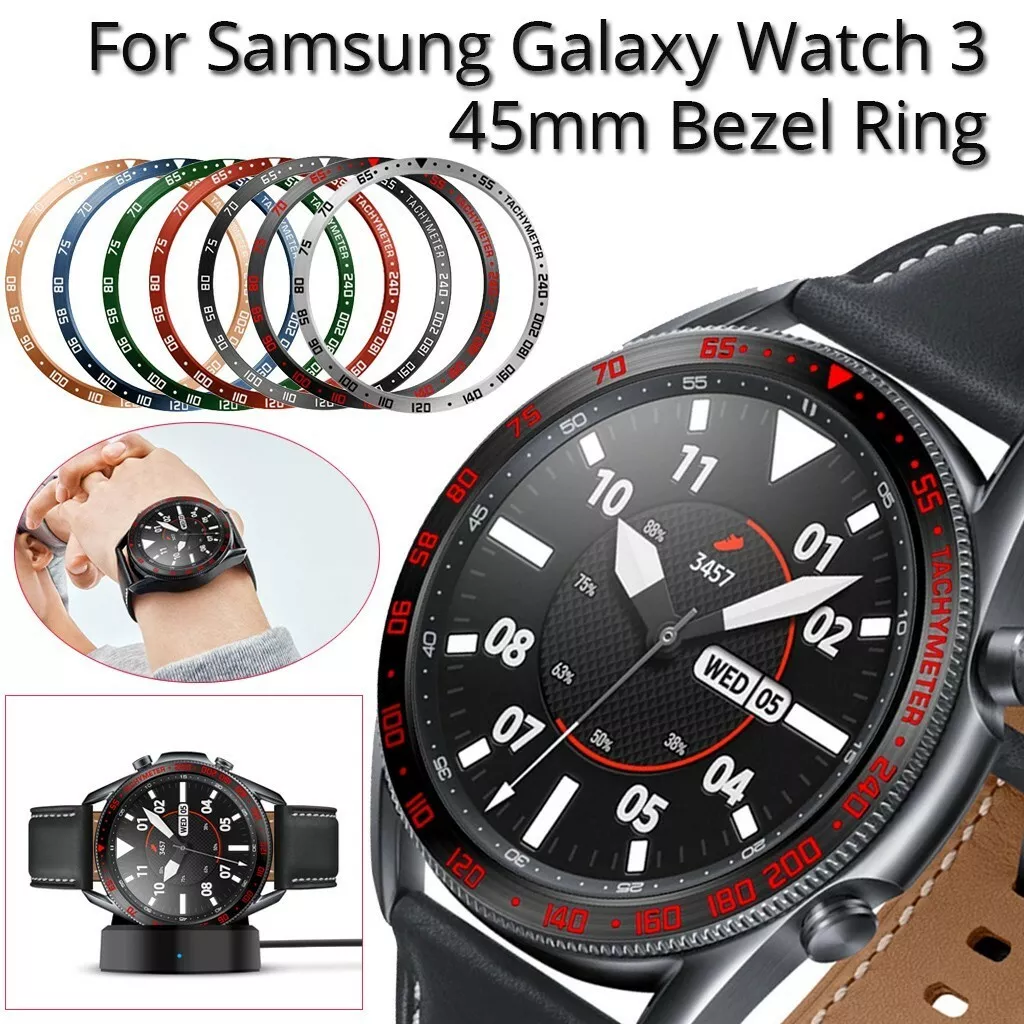 For Samsung Galaxy Watch 3 45mm Bezel Ring Bezel Cover Anti