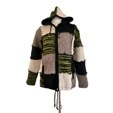 Patchwork Strickjacke