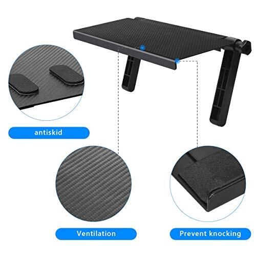 Estante superior de TV para caja de cable monitor de computadora pantalla caddy montaje de estante superior - Imagen 4 de 7