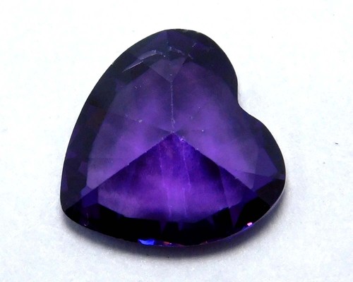 Piedra preciosa suelta corte corazón circón púrpura Camboya natural 11,60 quilates. Z17 - Imagen 6 de 6