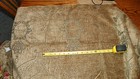 Tan Taupe Cut Chenille Print Upholstery Fabric Remnant 1 Yard F112