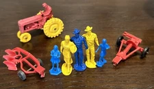 Vtg Auburn Rubber Farm People Womens Girl Children Tractor Attachments Lot Rare