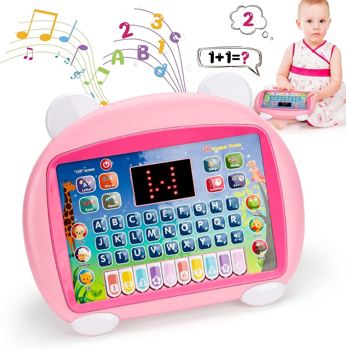 Toddler Toys for Girls Age 4, Kids Birthday Gifts for 1-2-3