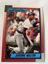 1990 Topps Rookie Debut Card #134 Jerome Walton Chicago Cubs NMMT Free Shipping!