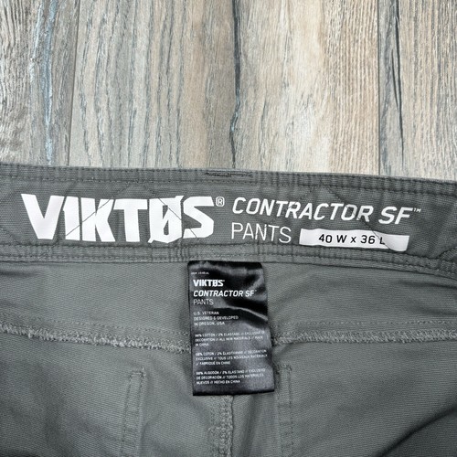 Viktos Pants Mens 40 X 36 Gray Contractor SF Utility Tactical Combat - 第 5/15 張圖片