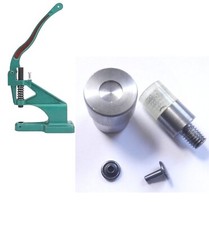 Double Cap Leather Rivet Die Setting Fixing Tool 5mm  - 9mm For Green Machine