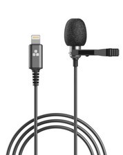 Microphone for iPhone Lightning Clip On Lapel Lavalier Omnidirectional Mic