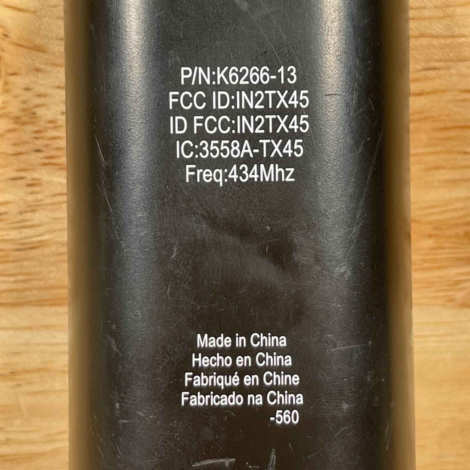 Hunter Fan Black Replacement Handheld Ceiling Fan Remote Control K6266