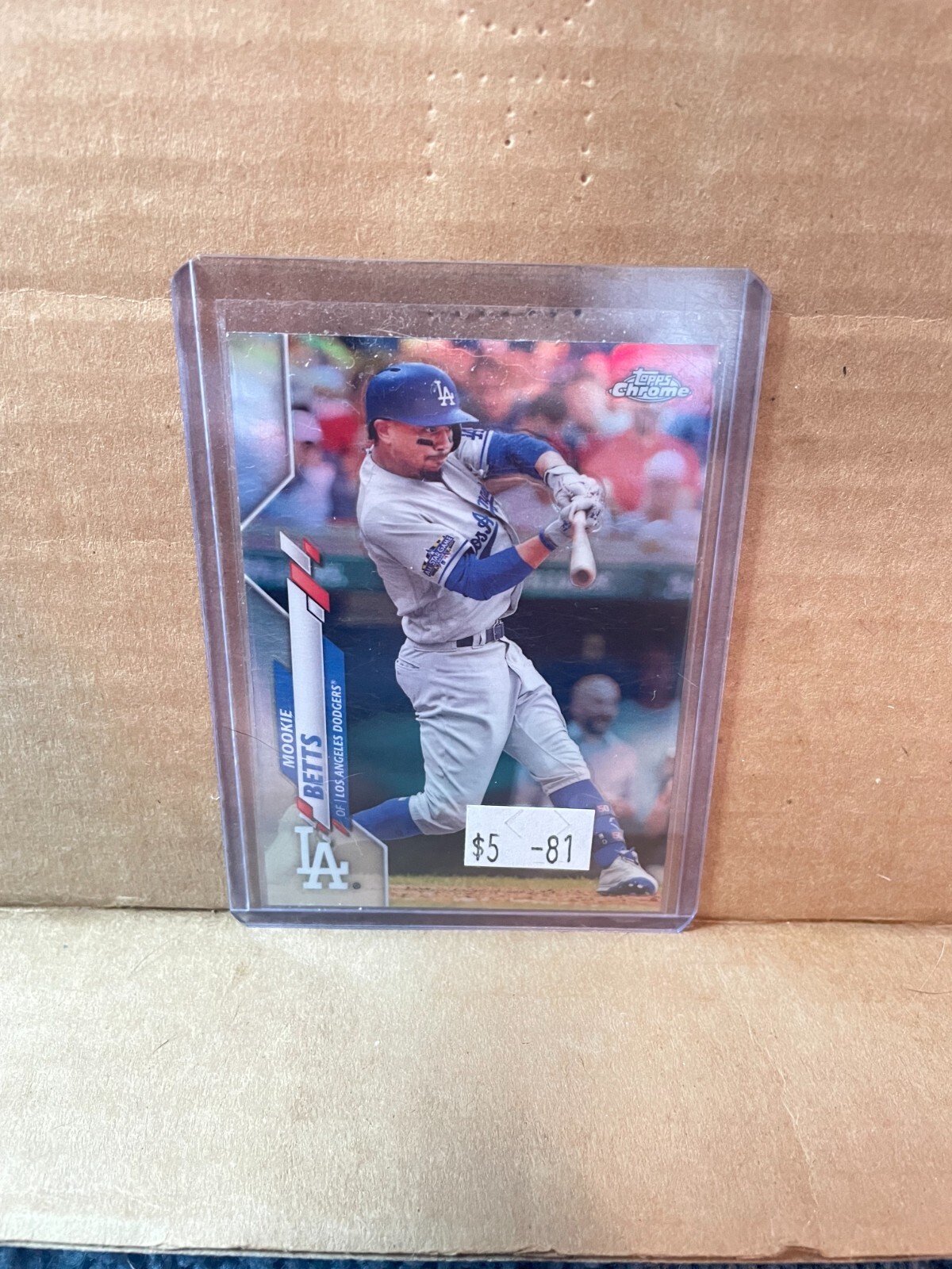 Mookie Betts 2020 Topps Chrome Refractor 100