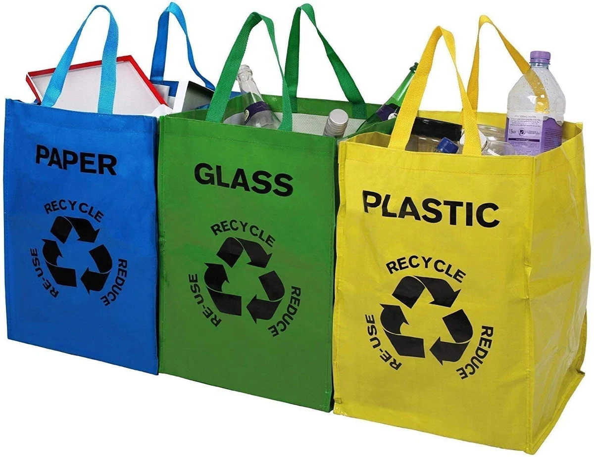 Paper bag recycling bin sale