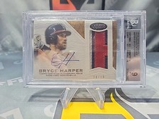 2016 Topps Dynasty Bryce Harper  DYNASTIC DEED Patch Auto #AP-BH6 10/10 BGS 9