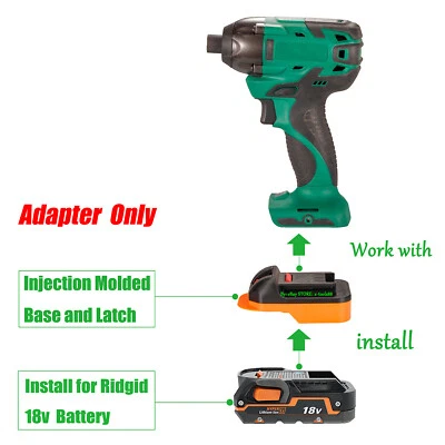 Adapter Convert for Ridgid 18v Li-lon Battery to Masterforce BOOST 20-Volt Tools