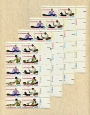 Skilled Hands for Independence 4 PLATE BLOCKS OF 12.   SC#1717-20 MNH OG 1977