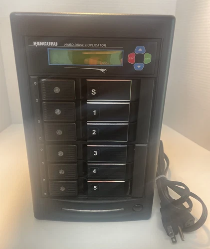 Kanguru 5HD Hard Drive Duplicator Tower System Includes Cord, TESTED/WORKS GREAT