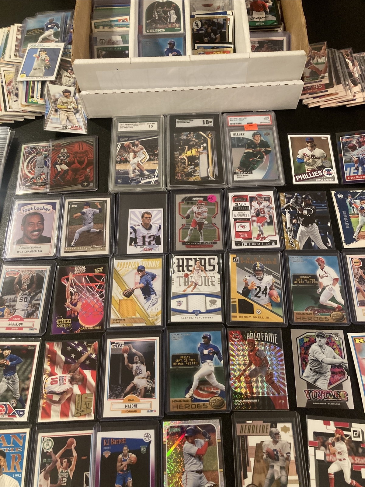 1,000+ CARD PSA SGC SPA Caitlin Clark Zion Mahomes RC Insert Jersey Auto Lot