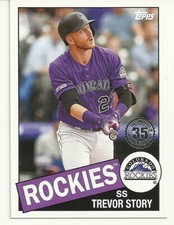  2020 TOPPS BASEBALL - TREVOR STORY - 1985 35th ANNIVERSARY - #16 - ROCKIES