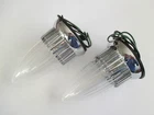 PAIR OF 1959 CADILLAC CLEAR FLUSH REVERSE LIGHTS NEW 59 HOTROD HOLDEN CHEV FORD