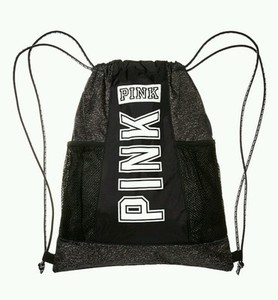 victoria's secret pink drawstring backpack